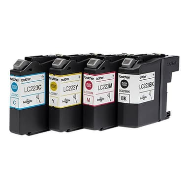BROTHER LC223 4er Pack Schwarz, Gelb, Cyan, Magenta Tintenpatrone