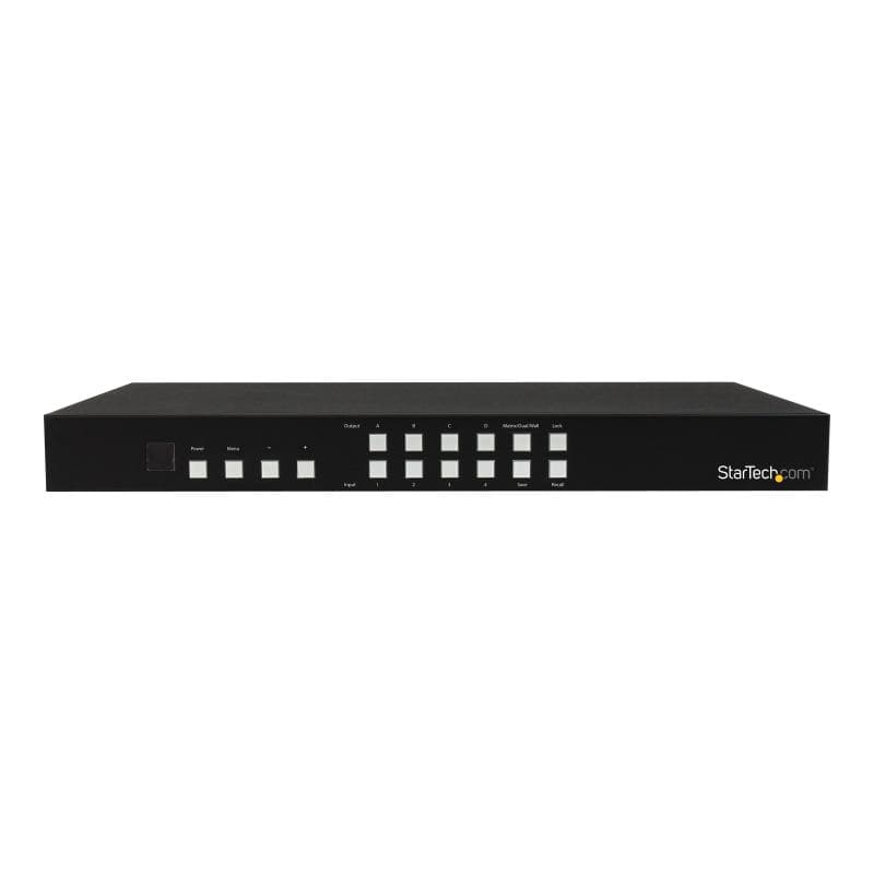 STARTECH.COM 4x4 HDMI Matrix Switch mit Bild und Bild Multiviewer o. Videowand