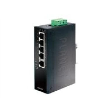 PLANET TECHNOLOGY Planet Industrial Gigabit Switch IGS-501T, 5 Port, für Hutschienenmontage