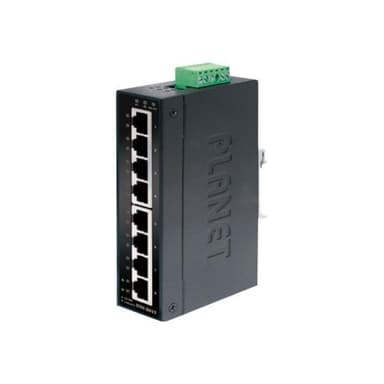 PLANET TECHNOLOGY Planet Industrial Fast Ethernet Switch ISW-801T, 8 Port, für Hutschienenmontage