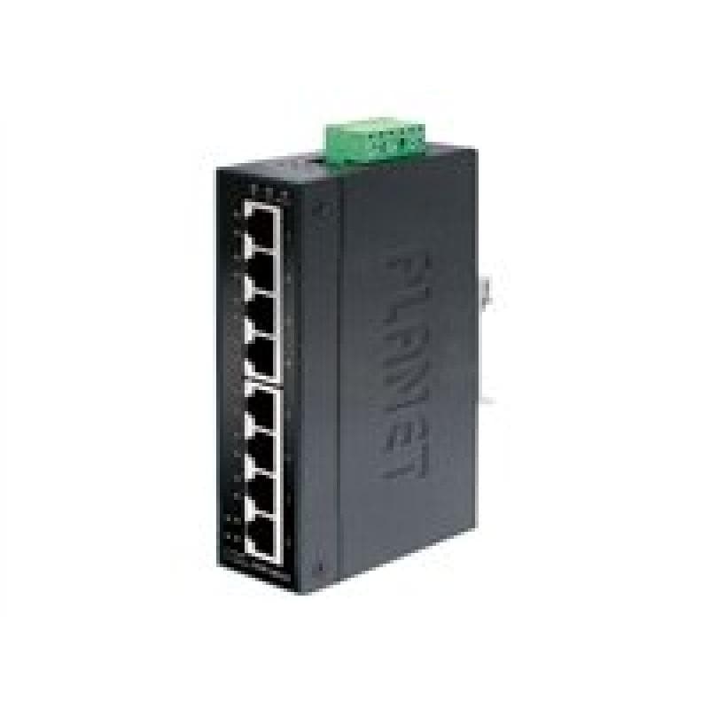 PLANET TECHNOLOGY Planet Industrial Fast Ethernet Switch ISW-801T, 8 Port, für Hutschienenmontage