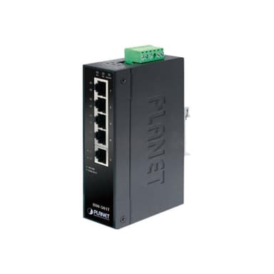 PLANET TECHNOLOGY Planet Industrial Fast Ethernet Switch ISW-501T, 5 Port, für Hutschienenmontage