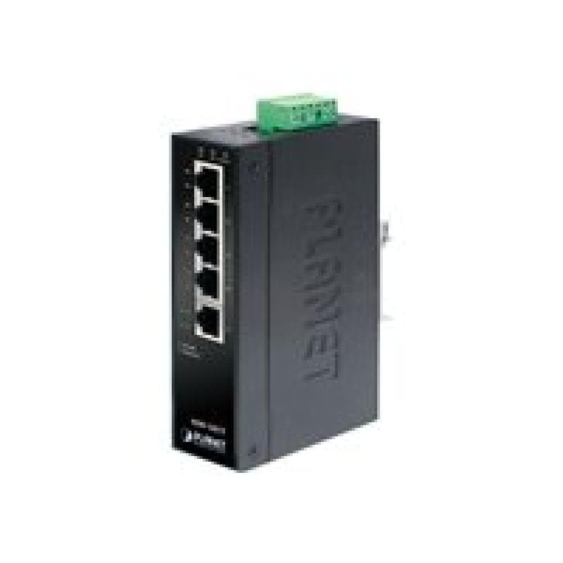 PLANET TECHNOLOGY Planet Industrial Fast Ethernet Switch ISW-501T, 5 Port, für Hutschienenmontage