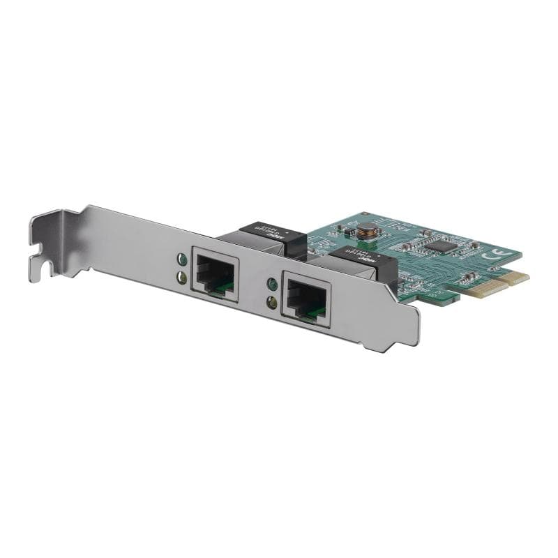 STARTECH.COM 2 Port Low Profile PCI Express Gigabit Ethernet Netzwerkkarte - PCIe Server Adapter