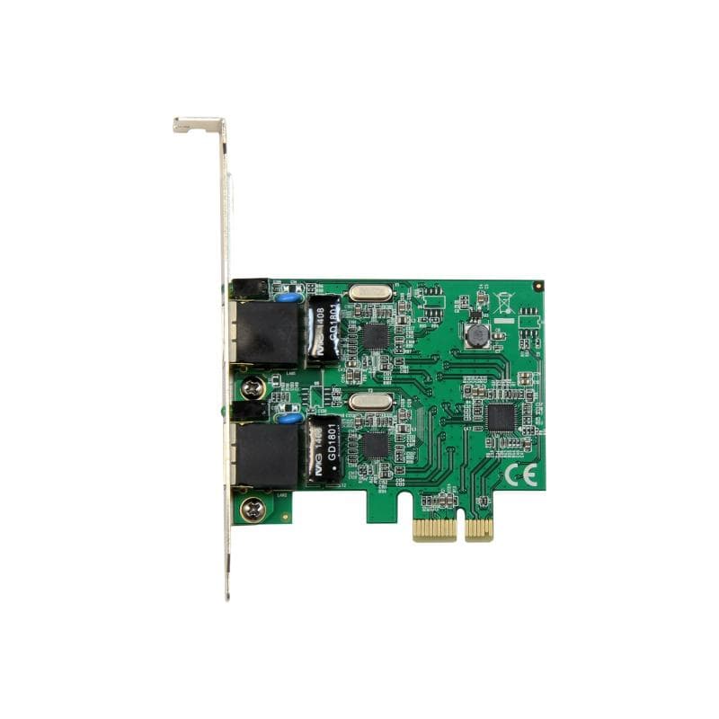 STARTECH.COM 2 Port Low Profile PCI Express Gigabit Ethernet Netzwerkkarte - PCIe Server Adapter