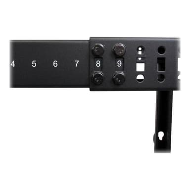 STARTECH.COM 25HE 4 Pfosten Open Frame Server Rack / Schrank tiefenverstellbar mit Rollen / Nivellie