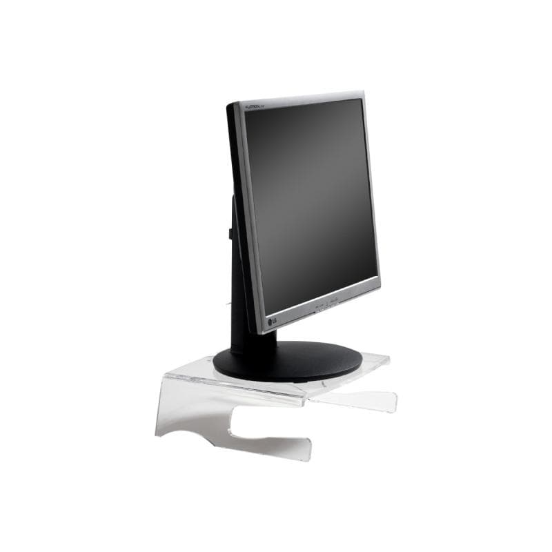BakkerElkhuizen Monitorständer Q-riser 100, transparentes Acryl