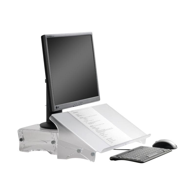 BakkerElkhuizen Monitorständer Q-riser 130, transparentes Acryl