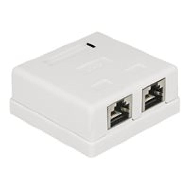 DELOCK Netzwerk Adapter Delock 2x RJ45 LSA Cat6