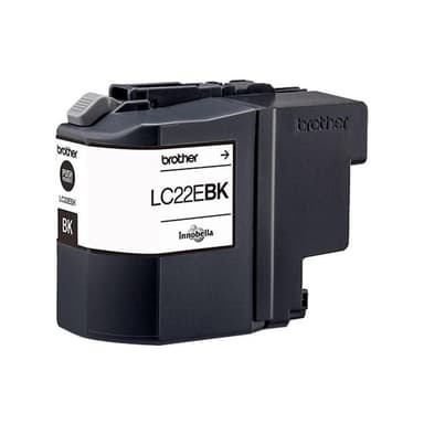 BROTHER LC22EBK Sehr hohe Ergiebigkeit Schwarz Tintenpatrone
