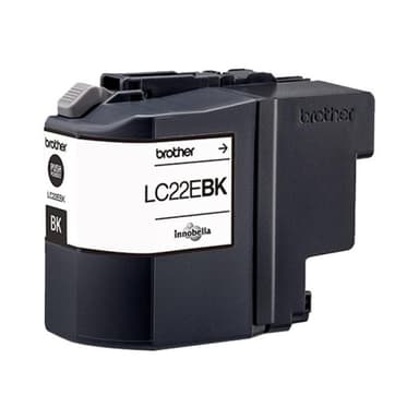 BROTHER LC22EBK Sehr hohe Ergiebigkeit Schwarz Tintenpatrone