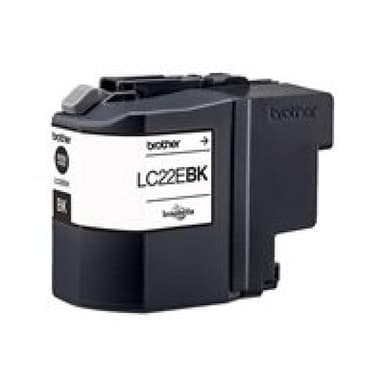 BROTHER LC22EBK Sehr hohe Ergiebigkeit Schwarz Tintenpatrone