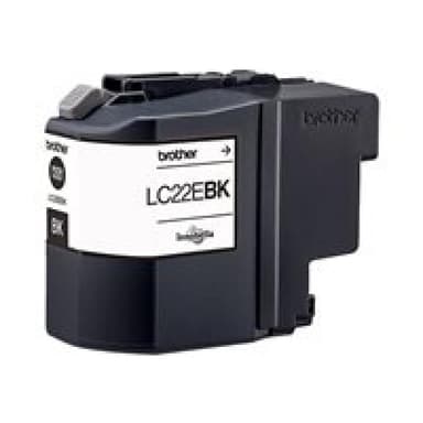 BROTHER LC22EBK Sehr hohe Ergiebigkeit Schwarz Tintenpatrone