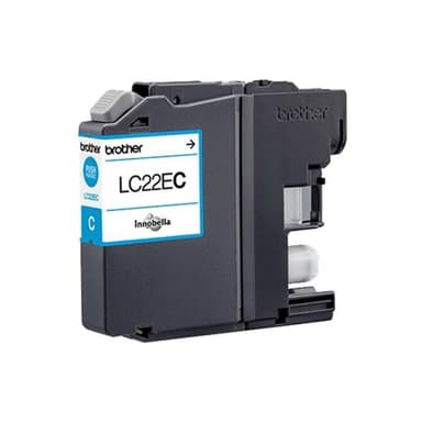 BROTHER LC22EC Sehr hohe Ergiebigkeit Cyan Tintenpatrone