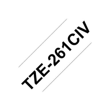 BROTHER Tapes TZe261CIV 36mm white/black