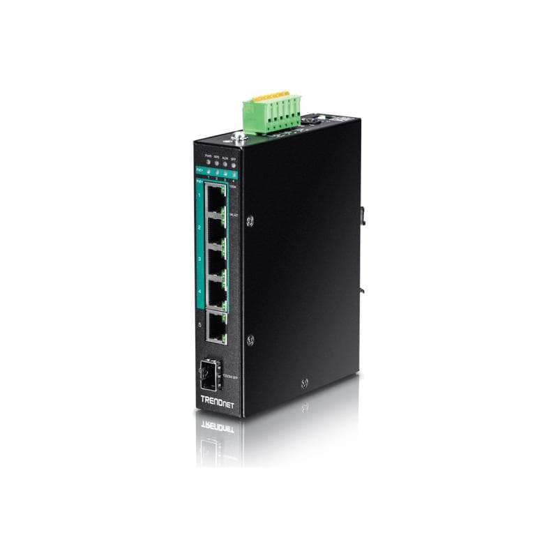 TRENDNET 5-PORT GGB POE+ DIN-RAIL SWITC