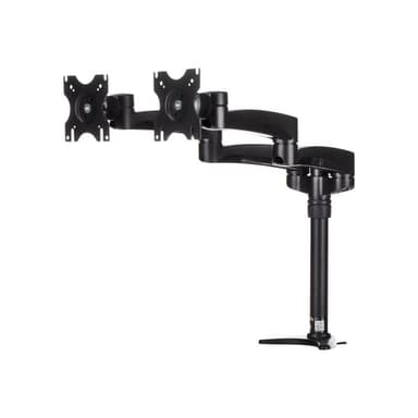 STARTECH.COM Dual Monitorhalterung mit verstellbaren Armen - Monitor Tischhalterung (12 bis 24in) hö