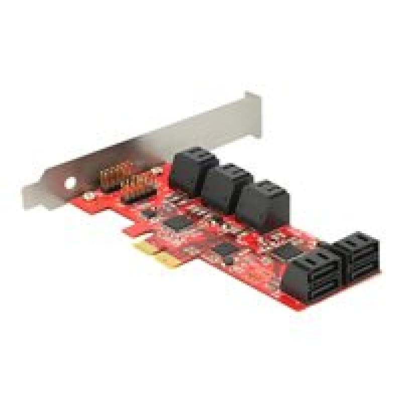DeLOCK PCIe SATA 6Gb/s 10x intern Low Profile