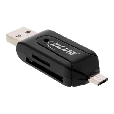 INLINE OTG Dual Card Reader für SD und microSD, für Android und PC