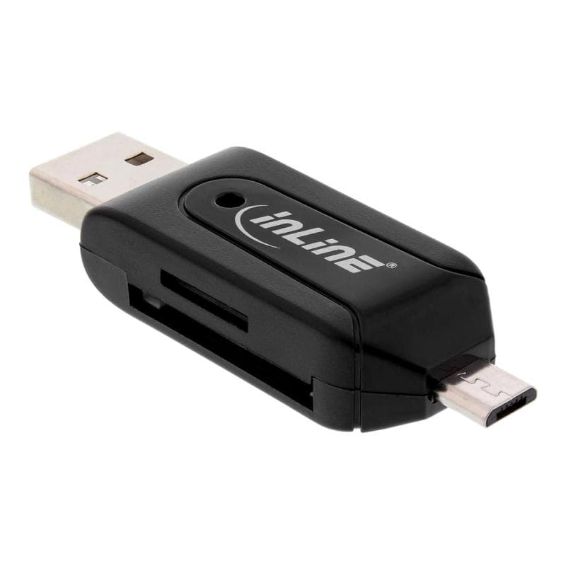 INLINE OTG Dual Card Reader für SD und microSD, für Android und PC