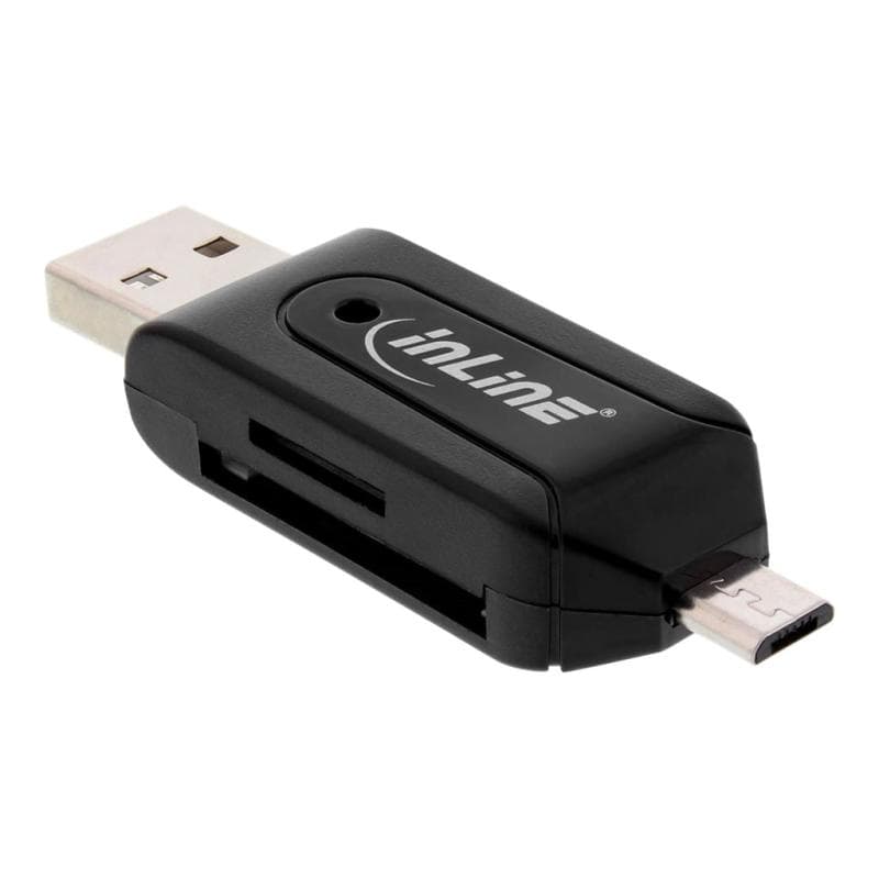 INLINE OTG Dual Card Reader für SD und microSD, für Android und PC