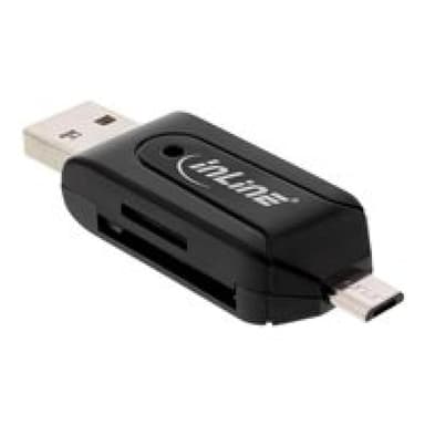 INLINE OTG Dual Card Reader für SD und microSD, für Android und PC