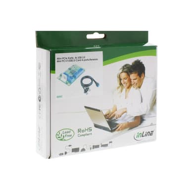 INLINE Mini-PCIe Karte, 4x USB 3.0