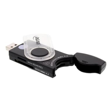 INLINE USB 3.0 Mobile Card Reader mit 2 Laufwerken, für SD, SDHC, SDXC, microSD