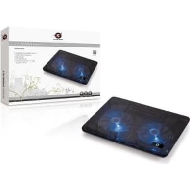 CONCEPTRONIC 2-Fan Cooling Pad (15,6″) schwarz