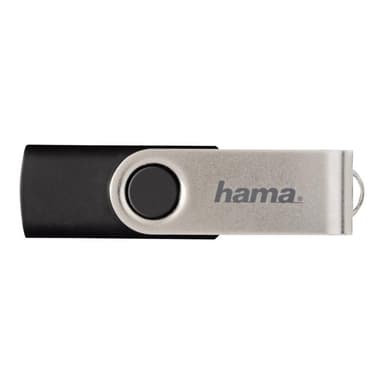 HAMA FlashPen Rotate USB 2.0 64GB schwarz / silber