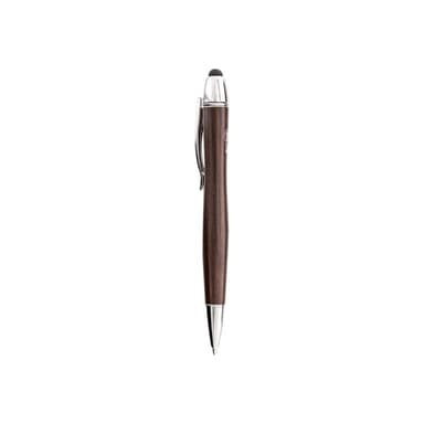 INLINE woodpen, Stylus-Stift für Touchscreens + Kugelschreiber, Walnuss/Metall