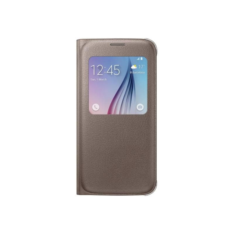 Samsung S View Cover G920F Galaxy S6 gold (PU)
