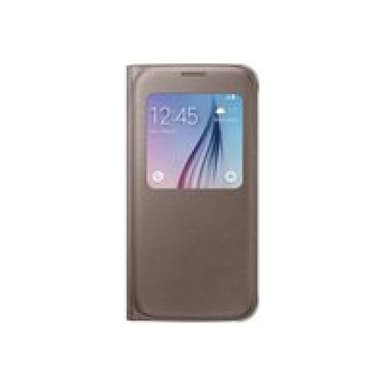 Samsung S View Cover G920F Galaxy S6 gold (PU)