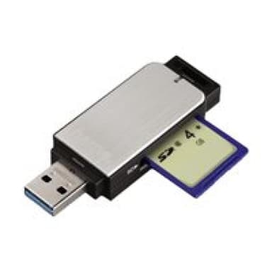 Hama USB-3.0-Kartenleser silber