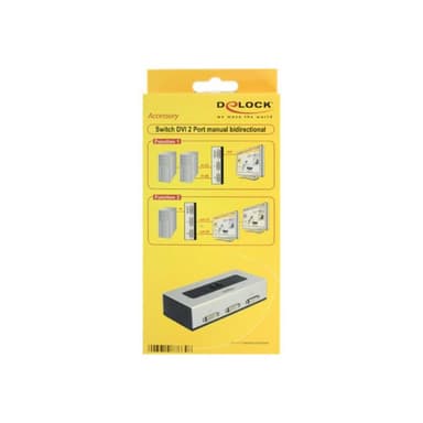 DELOCK Switch 2-port DVI manuell bidirektional