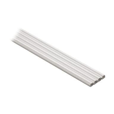 HAMA PVC-Kabelkanal halbrund 100/1.1/1.0 cm 4 Stück weiß