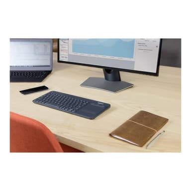LOGITECH Wireless Keyboard K400 Touch Plus Black (DE)