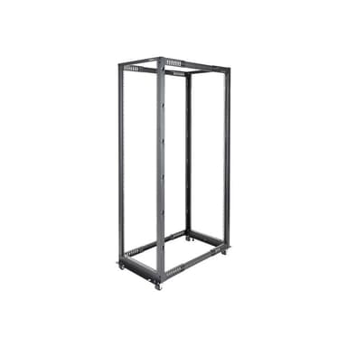 STARTECH.COM 42HE 4 Pfosten Open Frame Rack tiefenverstellbar - Zerlegt mit Rollen, Leveler und Kabe