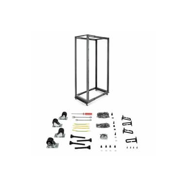 STARTECH.COM 42HE 4 Pfosten Open Frame Rack tiefenverstellbar - Zerlegt mit Rollen, Leveler und Kabe