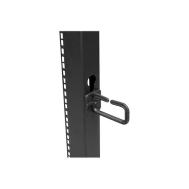STARTECH.COM 42HE 4 Pfosten Open Frame Rack tiefenverstellbar - Zerlegt mit Rollen, Leveler und Kabe