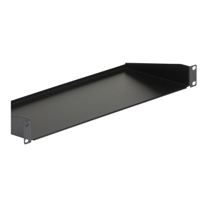 STARTECH.COM 1HE 19 Zoll Universal Fachboden für Serverschrank oder Rack aus Stahlblech in Schwarz m