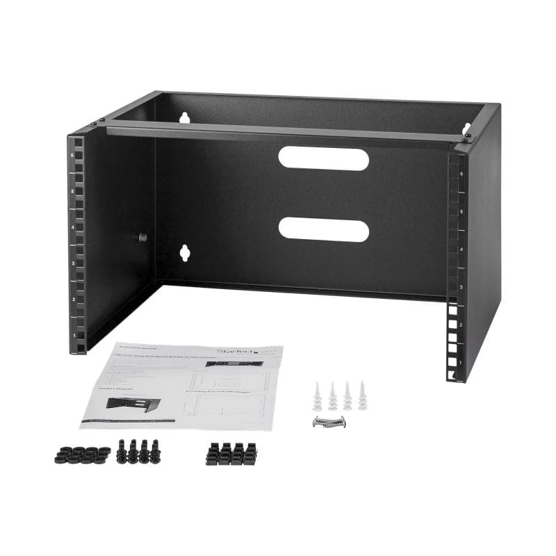 STARTECH.COM 6HE 30cm tiefe Wandhalterung für Patchpanel - 6U Wandmontage Rack