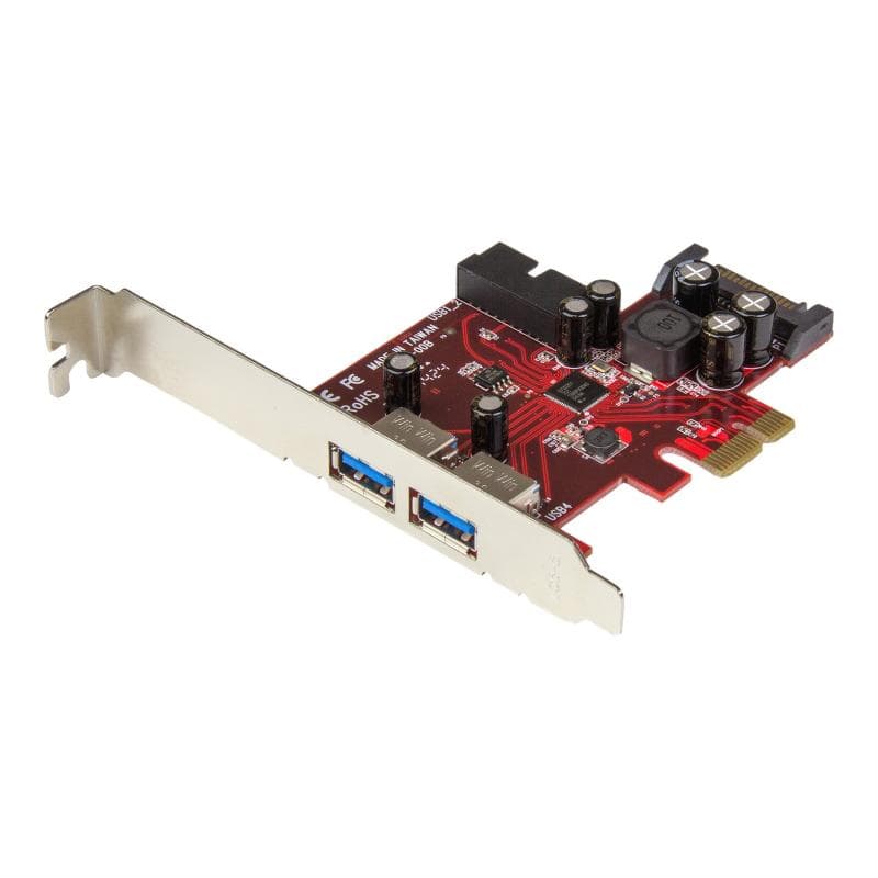 STARTECH.COM 4 Port USB 3.0 PCI Express-Karte - 2 Externe und 2 Interne mit SATA Power - PCIe SuperS