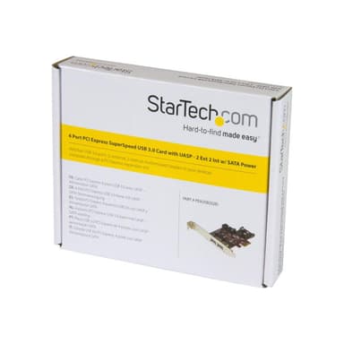 STARTECH.COM 4 Port USB 3.0 PCI Express-Karte - 2 Externe und 2 Interne mit SATA Power - PCIe SuperS