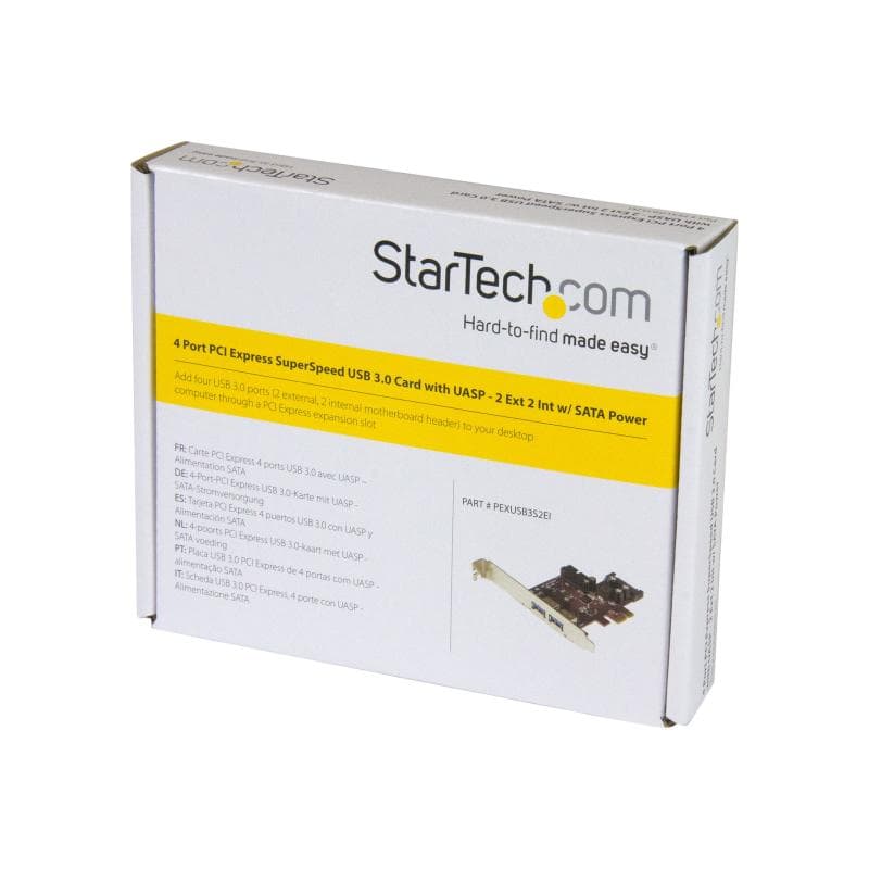 STARTECH.COM 4 Port USB 3.0 PCI Express-Karte - 2 Externe und 2 Interne mit SATA Power - PCIe SuperS