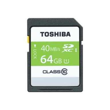 TOSHIBA SDXC Karte Class 10 64GB High Speed Professional UHS I