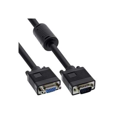 INLINE S-VGA Monitorverlängerung St/Bu 0,3m, schwarz