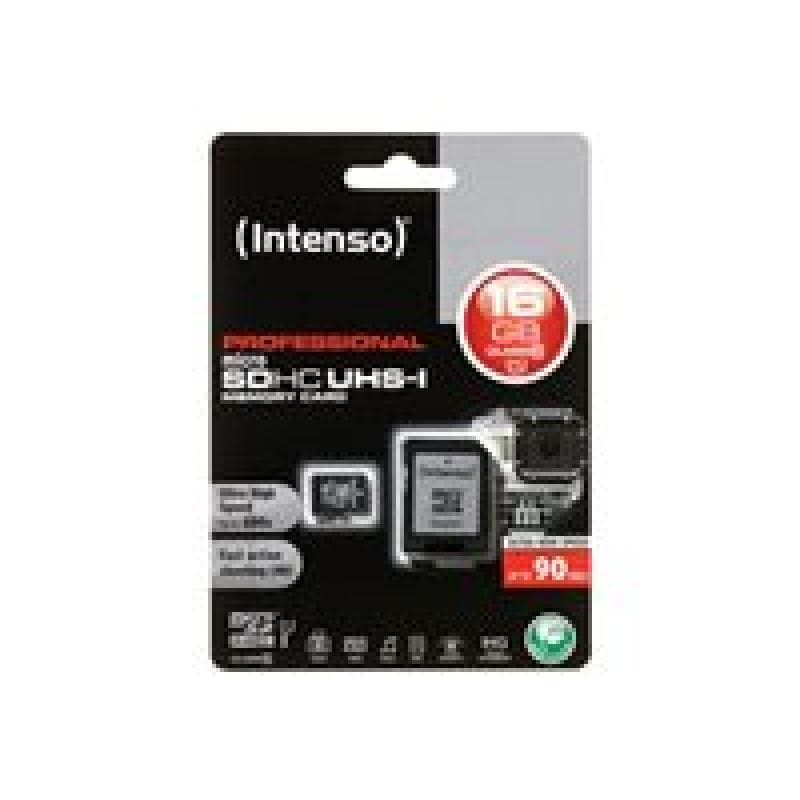 INTENSO Secure Digital Card Micro SD UHS-I Professional 16 GB Speicherkarte