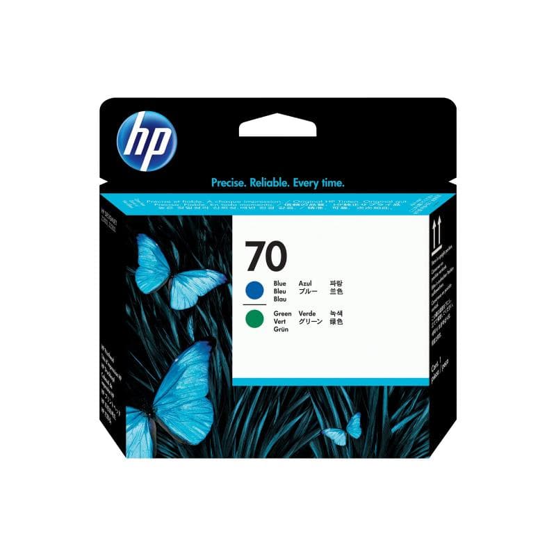 HP 70 Blau, grün Druckkopf