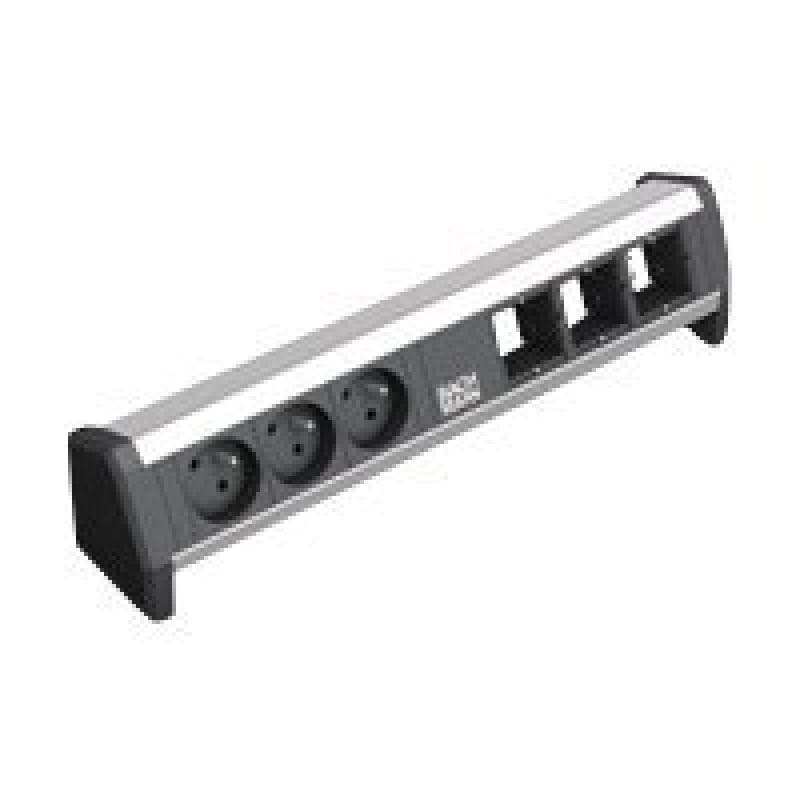 BACHMANN Steckdosenleiste Desk 3xUTE Dosen 3xAbdec